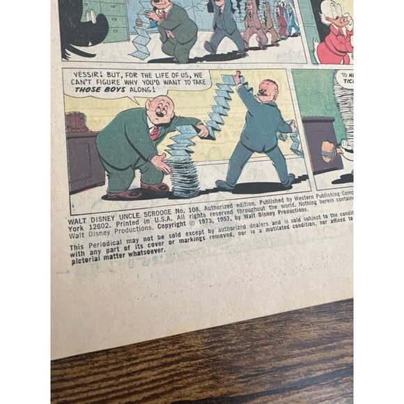 Walt Disney Uncle Scrooge Comic The Mines Of King Solomon #108 Bagged Boarded - Picture 5 of 6